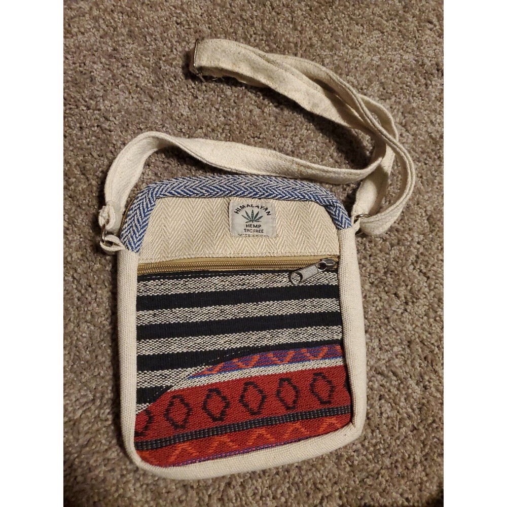 Himalayan Hemp Crossbody Bag - Handmade Crossbody Purse Nepal